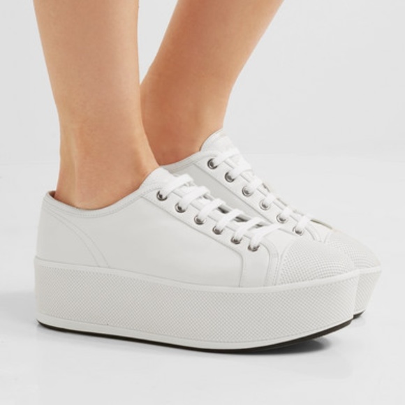 Prada Shoes - Prada Linea Rossa leather platform sneakers